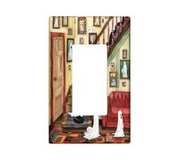 halloween ghost switch plate for switch haunted house for wall accents vintage decor thermoplastic wall plates standard size single rocker