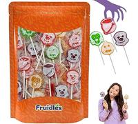 Halloween Ghost Tattoo Lollipop Suckers Candy, Great for Goody Party Bag Fillers, Individually Wrapped (1 Pound