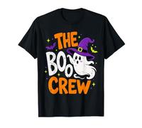 Halloween Ghost The Boo Crew Costume Matching Women Kids Men T-Shirt