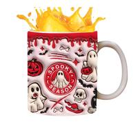 Halloween Ghost Tug - Ceramic Cerror Cup, Pumpkin Drink Mug | Cute Ceramic Design For Juice, Beer, Soup And Water, Perfect As A Gift For Family And Friends