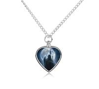 Halloween Ghost Urn Necklace for Ashes Adjustable Pet Cremation Jewelry for Men Women