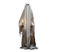 Halloween Ghost Window Clings for Glass Windows Cute White Little Ghost Double Sided Window Stickers Halloween Window Clings for Living Room Office Bedroom Decorations (White, 2Pcs)