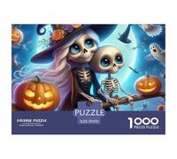 Halloween Ghost with Pumpkin And Leaves Non Fading Material Fun Relaxing Activity, Perfect for Reducing Anxiety And Enjoying Calm Time 70x50cm/1000pcs