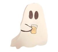 Halloween Ghost Wood - 7.09 Inches Miniature Ghost Signs for Home Decor, Charming Fall with Farmhouse Style, Tiered Accents Centerpieces for Shelves, Kitchens, Halloweens, Party Decorations