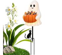 Halloween Ghost Yard Signs 2D Flat Standing Trick Or Treat Decor