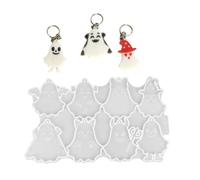 Halloween Ghostly Mold Flexible Silicone Casting Tray for Epoxy