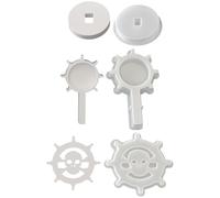 Halloween Ghostly Silicone Molds Skull Candle Silicone Mould for Epoxy Resin Handmade Candle Soap Holiday Decoration Hollow Light Molds