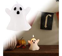Halloween Ghosts 8 PCS Halloween Candles White Candles, White Tabletop Candle Cute Candle for Party Decorations Mini Christmas (, One Size)