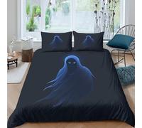 Halloween Ghosts And Monsters Duvet Cover Sets 3 PCS Hotel Quality Quilt Cover Bedding Set Bed Covers with Pillowcases with Zipper Closure Hypoallergenic Soft Breathable Microfiber King（220x240cm）