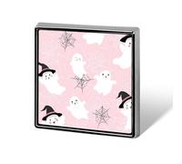 Halloween Ghosts And Spider Webs Square Enamel Brooch Pin Button Badges Decoration Hat Clothing Bag Accessories Gift Crafts