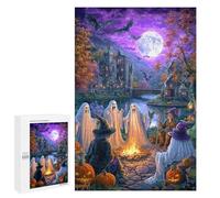 Halloween Ghosts And Witches Scene Puzzle 1000 Teile Schwer Puzzle Spielzeug Lernspiel Impossible Herausforderungsspielzeug Für Erwachsene Kinder 1000 PCS