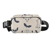 Halloween Ghosts Beige Waterproof Fanny Packs for Women Belt Bag Hip Pouch Flower Crossbody Waist Bag, Halloween Ghosts Beige, 8 x 5.3 x 2.3 inch, Funny Cute, Halloween Ghosts Beige, 8 x 5.3 x 2.3