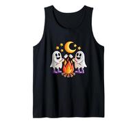 Halloween Ghosts Campfire Spooky Season Style Tank Top
