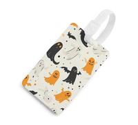 Halloween Ghosts Cats Bats Luggage Tags for Suitcases Handbag Tag Labels Travel Accessories Privacy Cover ID Label