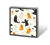 Halloween Ghosts Cats Bats Square Enamel Brooch Pin Button Badges Decoration Hat Clothing Bag Accessories Gift Crafts