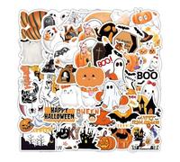 Halloween Ghosts Decals Bulks - Large Pack of Creepy Ghosts Window Stickers, Halloween Party Decoration | Easy Peel and Stick Vinyl Decals Home, Reusable and Removable Perfect for Haunted House