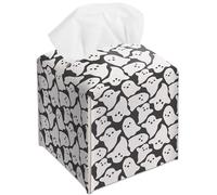 Halloween Ghosts Decorative Leather Tissue Box Cover Cute Tissue Holder Gifts Funny Unique for Home Decor Decorative for Bathroom Kitchen Nightstands Office Car Favor Decoration & Gift A12