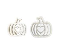 Halloween Ghosts DIY Pumpkin Carriage Silicone for Halloween and Easter Decorations Plaster Casting Resin Drip Effects and Aromatherapy Car Diffuser Silicone Candle Molds (White, 11. 2X10. 8X2. 3CM)