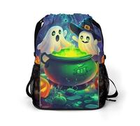 Halloween Ghosts Gym Bag with Shoe Compartment 30L Backpack
