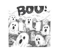 Halloween Ghosts Light Switch Cover Plates/Outlet Covers, Black White Spooky Cemetery for Wall Accents, Thermoplastic Wall Plates, Standard Size Double Toggle