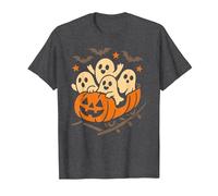 Halloween Ghosts Ride Pumpkin Rollercoaster Ghost Train T-Shirt, Men, Dark Heather Grey, Medium