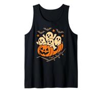 Halloween Ghosts Ride Pumpkin Rollercoaster Ghost Train Tank Top