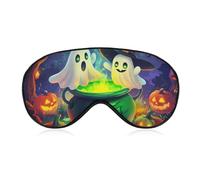 Halloween Ghosts Sleep Mask Eye Cover for Sleeping Men Women Light Blocking Travel Blindfold