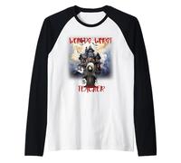 Halloween Ghoul Funny Satire Creepy World's Worst Teacher Raglan Baseball Tee