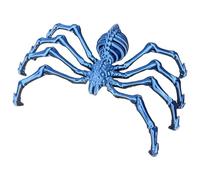 Halloween Giant 3D-Printed Spider Decorations,9.4'' Giant Wolf Spider Joint Movable Contraction Spider Toy Ornament,Halloween Decorations Wolf Spider for Indoor Outdoor Home Yard Haunted House (C)