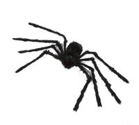 Halloween Giant Spider Web Outdoor Yard Decoration, Stretchy Black Cloth Spider Net for Garden, Spooky Haunted House Party Props, Reusable for Indoor or Outdoor Halloween Decor(Spider-L)