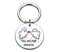 Halloween Gifts Boo Basket Stuffers for Adult Halloween Key Chains Spooky Gifts for Him Her Stuff to put in a Boo Basket Cute Ghost Keychain Anniversary Keychain Horror Key Chain Funny Gift for friend