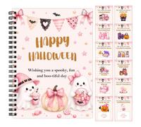 Halloween Gifts, Gift Card Book for Halloween, DIY Greeting Card Book 2026 | Gift Card Books for Halloween, Surprises on Every Page, DIY Spiral-Bound Happy Halloween Kit, Great Gift for Family Friend