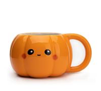 Halloween Gifts Halloween Mug 3D Pumpkin Mug for Women Hallowee-n Cups Gift for Her, 3D Cute Cup, 15oz Funny Cartoon Hand-painted Ceramic Milk Cup, Novelty Birthday Gif-ts for Her Women Girls Friend