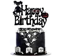 Halloween Girl Blood-shot Eyes Cake Topper