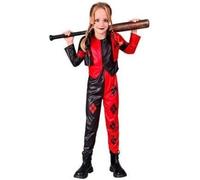 Halloween Girls Evil Harlequin Costume