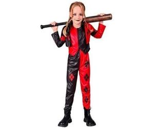 Halloween Girls Evil Harlequin Costume