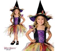 Halloween Girls Glitter Witch Costume