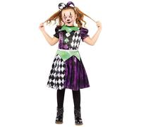 (PKT) (9912011) Child Girls Jester Girl Costume (4-6yr)