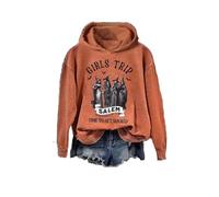 Halloween Girl's Trip Salem Massachusetts Witch Shirt Womens Girls Trip Shirts Long SleeveSweatshirts Hoodie (Orange, XX-Large)