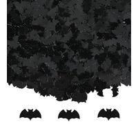 Halloween Glitter Confetti, Confetti Glitter Table Decorations Party Scatter Table Sprinkles Bats Spider Pumpkin for Halloween Party Supplies Decor,Black