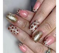 Halloween Glitters French Styles Spiderweb Design ABS False Nails for Party Costume and Cosplay Accessory ABS Matte Nail Art Spiders Web Short Square