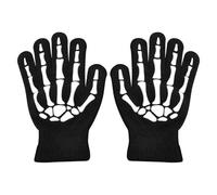 Halloween Gloves - Skeleton Gloves | Halloween Skeleton Gloves | Halloween Cycling Skeleton Gloves for Kids | Glow in the Dark Skull Gloves for Kids Age 5-12 |