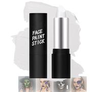 Halloween Glow Face & Paint Stick - Light Reactive Cream For Festival Cosplay Party Looks, Long Lasting Waterproof White UV Glow In Dark Makeup Kit For Adults Teens, Skeleton Ghost Costume Art