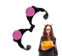 Halloween Glow Glasses - Red Eye Light Glasses for Party Costumes, LED Goggle Props | Glowing Festival Eyewear, Blinking Novelty Glasses for Halloween Fun, Holiday Outfit Accessories
