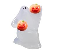 Halloween Glow in The Dark Pumpkin Desktop Ornament for Home Decoration Resin Crafted Figure Perfect for Living Rooms and Bedrooms (D, 3. 1x2. 2cm)