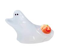 Halloween Glow in The Dark Pumpkin Desktop Ornament for Home Decoration Resin Crafted Figure Perfect for Living Rooms and Bedrooms (B, 4. 3x2. 8cm)