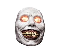 Halloween Glowing Face Covers - Smile Design, Eerie Led Eyes | Latex Full-Face Scary Cover for Cosplay and Costume for Creepy Masquerade, Haunted Trail Outfit, Halloween Decor, Horror-Themed