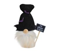 Halloween Glowing Plushie Santa Figure Festive Desktop Ornament for Party Decorations Holiday and Tricks (B, 12X10X25CM)