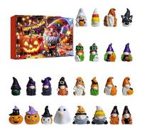 Halloween Gnome Advent Calendar 2025, 24 Days Gnome Countdown Calendar, Gnome Advent Calendar Decoration, Gnome Figurines for Halloween Home Decorations Gifts