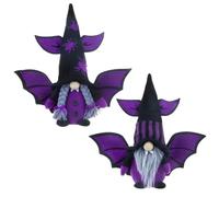 Halloween Gnomes Faceless Dwarf Doll with Bat Wing and Hat